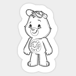 caring handsome bear Sticker